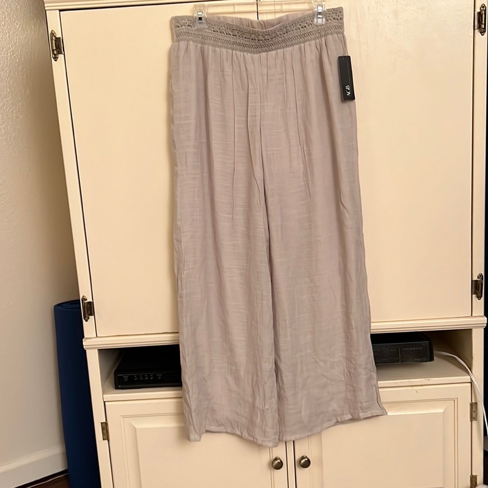 AGB Women's Dressy Wide Leg Pants